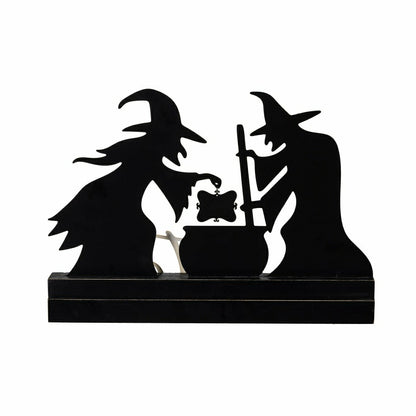 Witch Wood and Metal Table Sign, 10"H | Plow & Hearth
