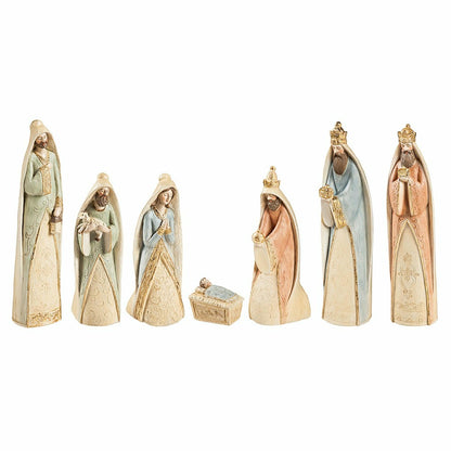 Nativity Garden Statue, Resin Statue, Gilded Nativity Scene, 11.8"H, S | Plow & Hearth