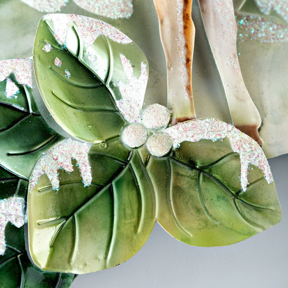 Capiz & Iron Winter Trees & Deer Wall Decor | Plow & Hearth