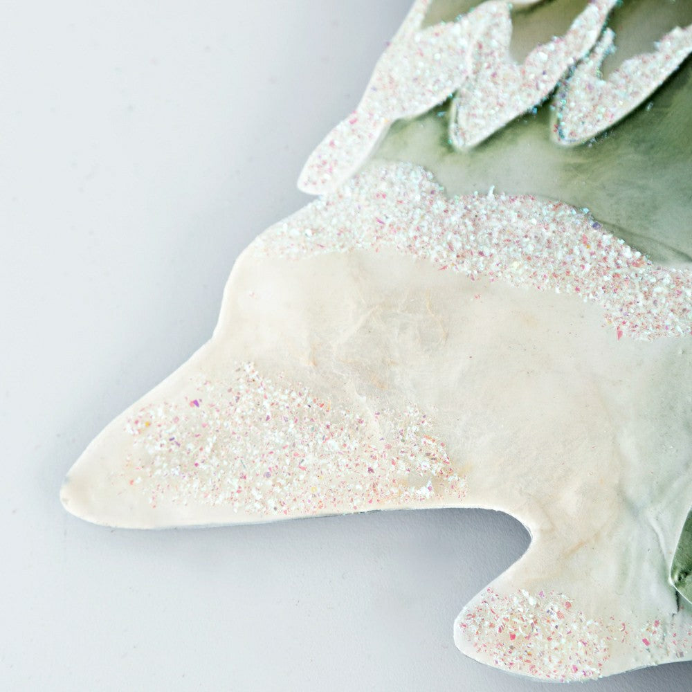 Capiz & Iron Winter Trees & Deer Wall Decor | Plow & Hearth