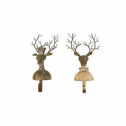 Metal Deer Stocking Holders, Set of 2 | Plow & Hearth