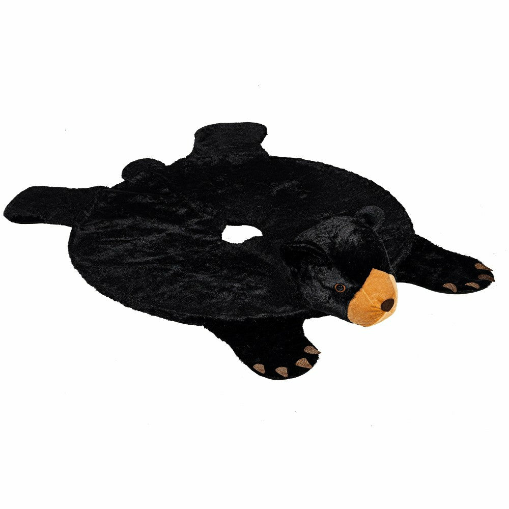Winter Grove Tree Décor Black Bear Fabric Tree Skirt, 63"W | Plow & Hearth