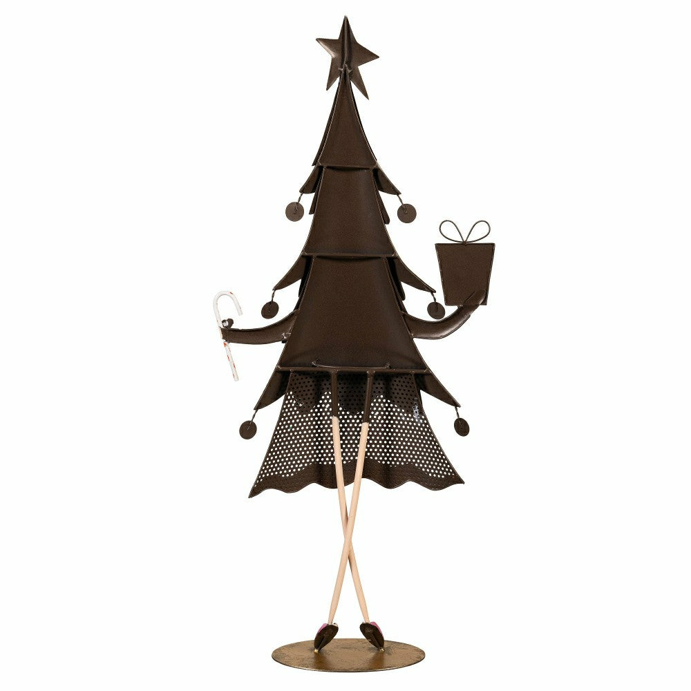 Baking Spirits Bright Garden Statue, Metal Statue, Green Tree, 30.5"H | Plow & Hearth
