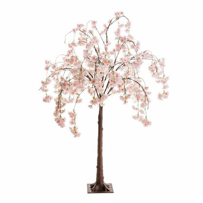 Small Lighted Faux Weeping Cherry Tree, 4'H | Plow & Hearth