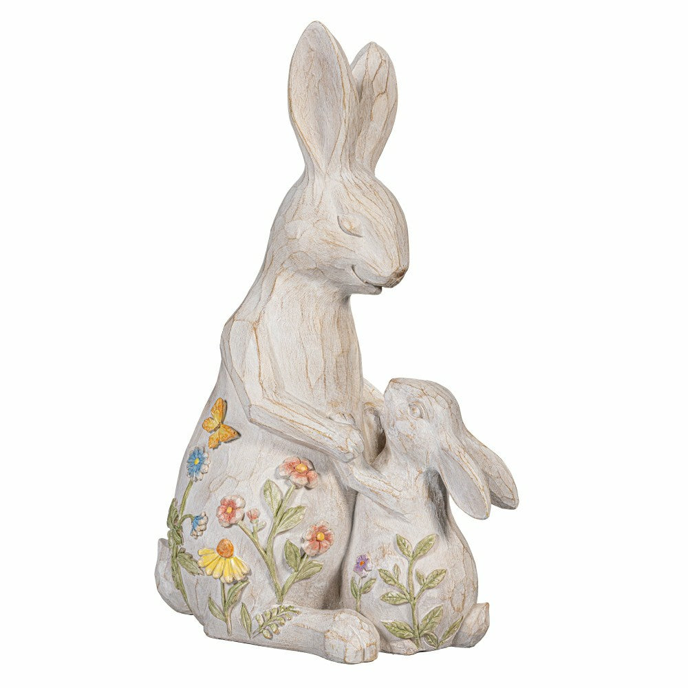 Bunny Family Resin Garden Statue, 12"H | Plow & Hearth