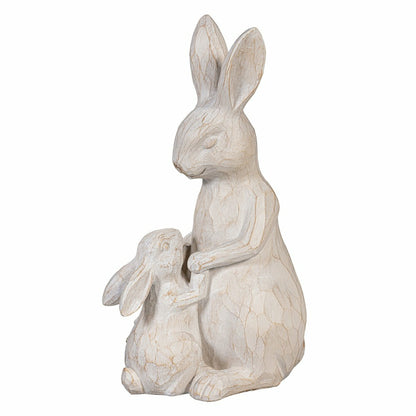 Bunny Family Resin Garden Statue, 12"H | Plow & Hearth