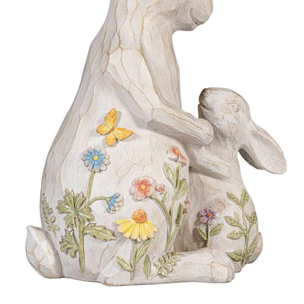 Bunny Family Resin Garden Statue, 12"H | Plow & Hearth
