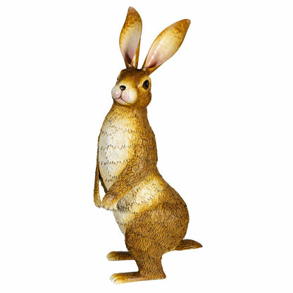 Realistic Bunny Metal Garden Statue, 25" H | Plow & Hearth
