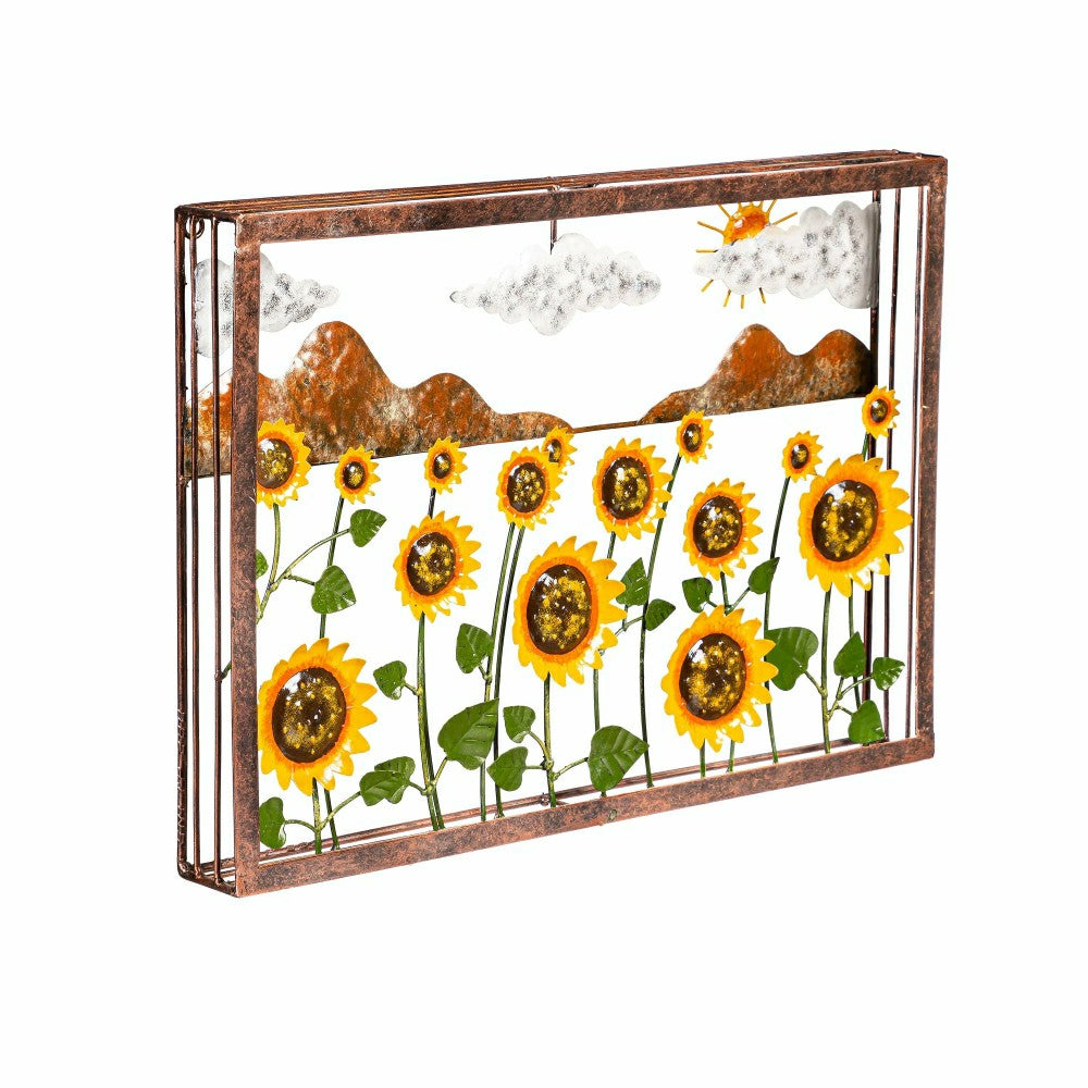 Reclaimed Metal Sunflower Wall Art | Plow & Hearth