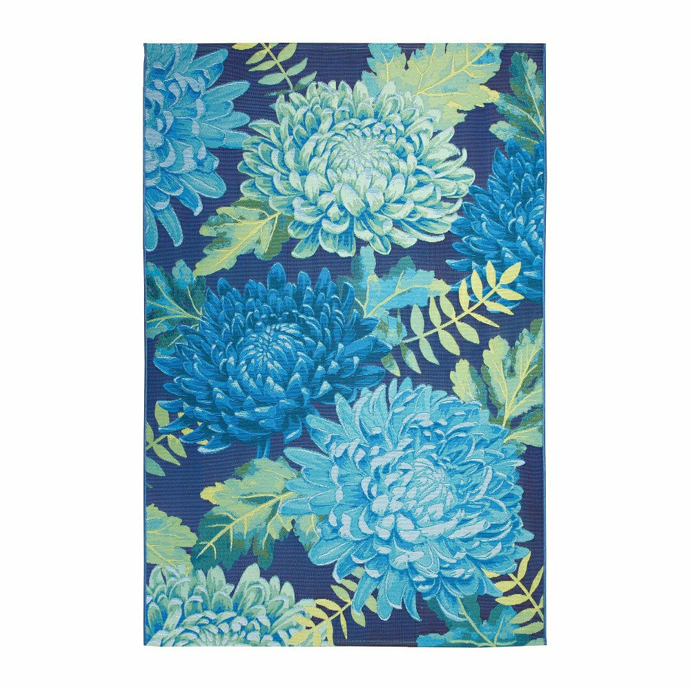 Indoor/Outdoor Chrysanthemum Polypropylene Rug, 7'10" x 9'10" | Plow & Hearth