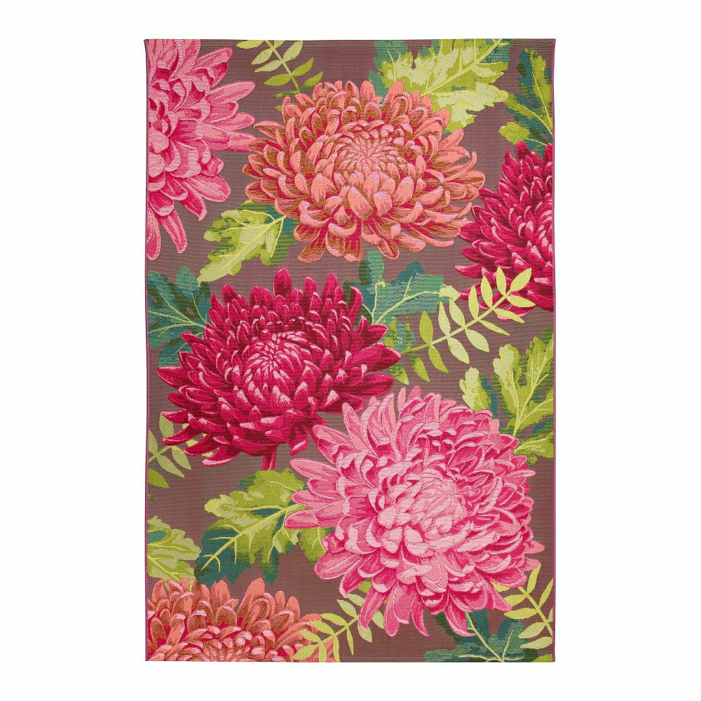 Indoor/Outdoor Chrysanthemum Polypropylene Rug, 7'10" x 9'10" | Plow & Hearth