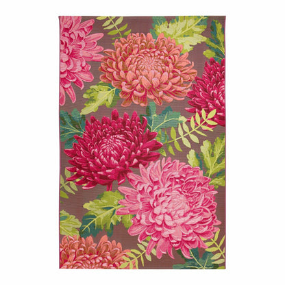 Indoor/Outdoor Chrysanthemum Polypropylene Rug, 7'10" x 9'10" | Plow & Hearth