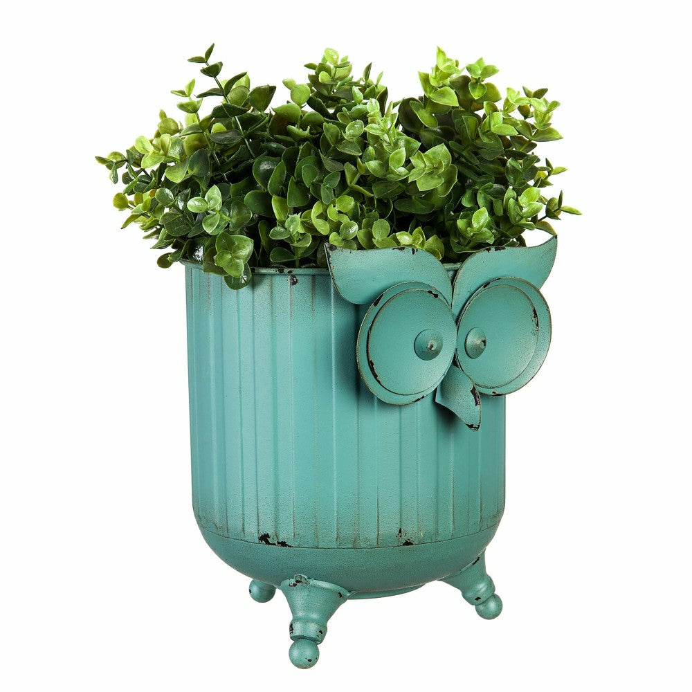 Metal Owl Planter Set of 2 | Plow & Hearth
