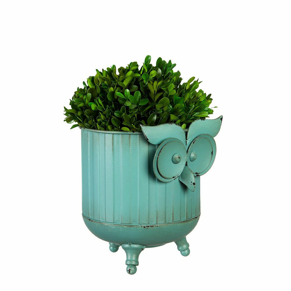 Metal Owl Planter Set of 2 | Plow & Hearth