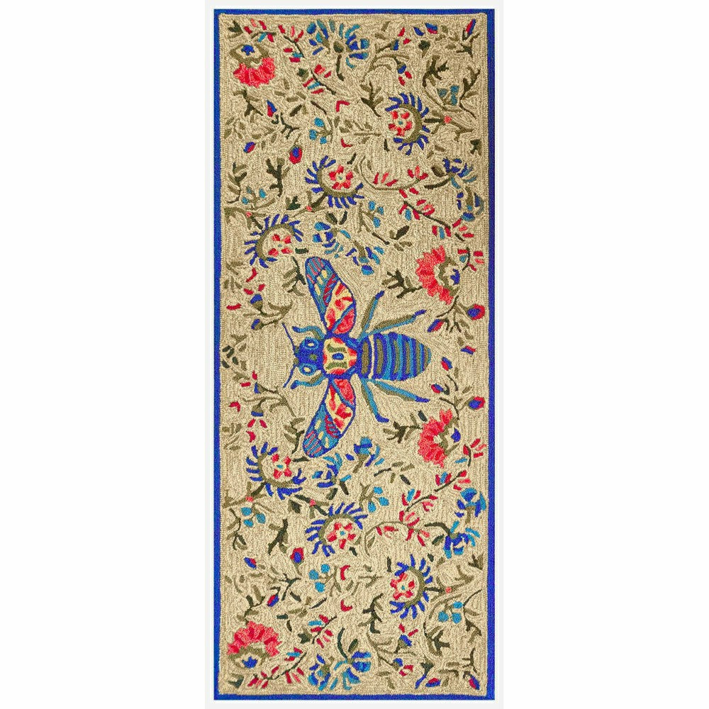 Liora Manne Frontporch Flora Bee Indoor/Outdoor Rug | Plow & Hearth