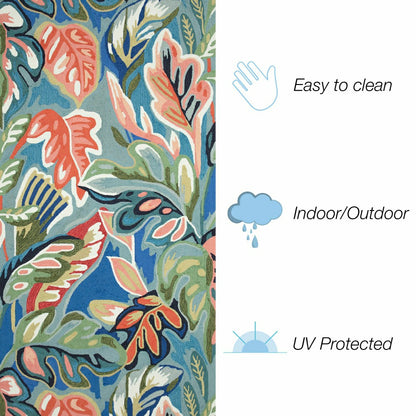 Liora Manne Capri On Holiday Indoor/Outdoor Area Rug Aqua | Plow & Hearth