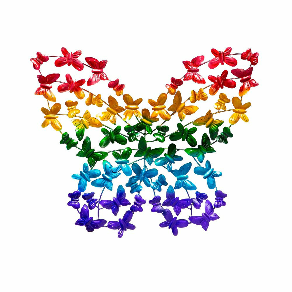 Rainbow Metal Butterfly Wall Décor | Plow & Hearth