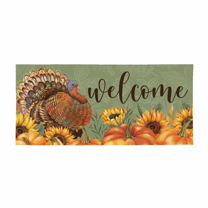 Flocked Coir Sassafras Switch Mat, 22"x10" | Plow & Hearth