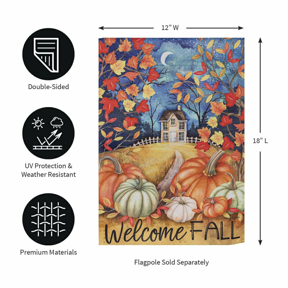 Alive in Fall Suede Garden Flags | Plow & Hearth