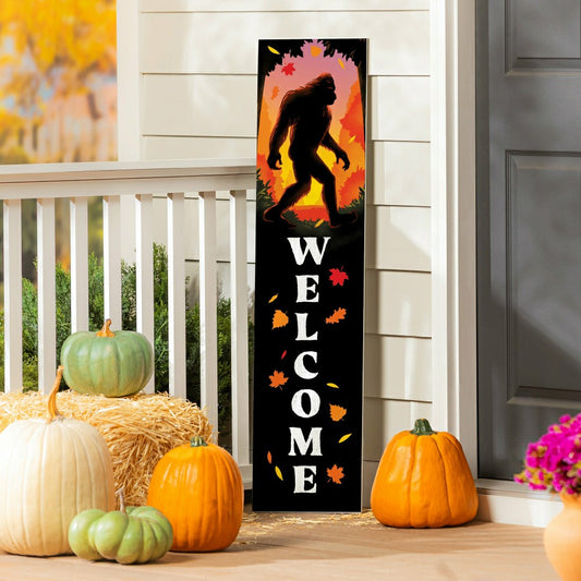 Harvest Bigfoot Single sided Leaner, "Welcome", 46"H | Plow & Hearth