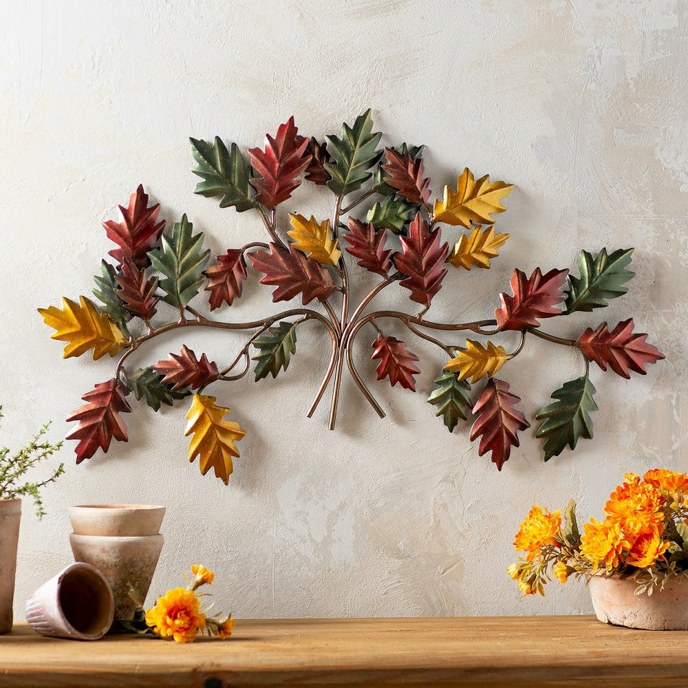 Autumn Leaves Metal Wall Art | Plow & Hearth
