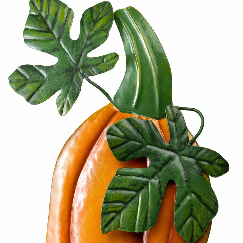 Embossed Pumpkin Sunflower Stake | Plow & Hearth