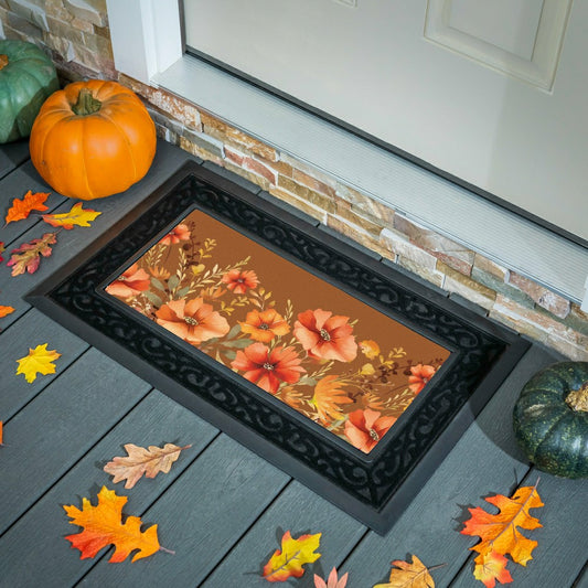 Flocked Coir Sassafras Switch Mat, 22"x10" | Plow & Hearth