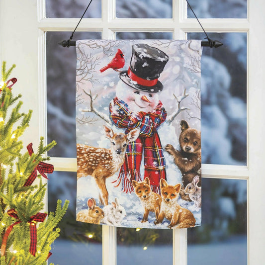 Forest Friends Suede Garden Flag | Plow & Hearth