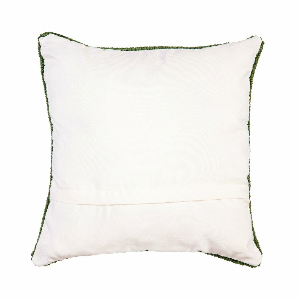 Hydrangea Haven VivaStyle Indoor/Outdoor Hooked Pillow, 18"x18" | Plow & Hearth