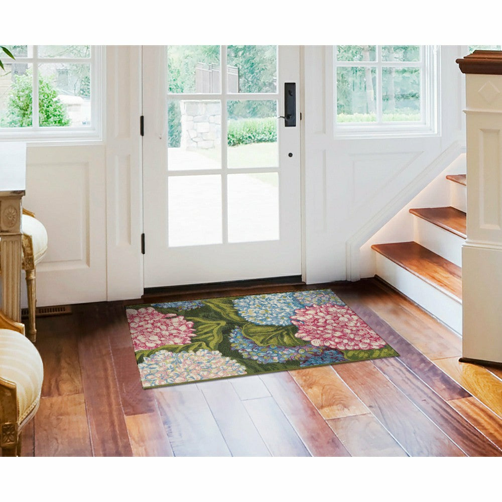 Hydrangeas Indoor/Outdoor Rug | Plow & Hearth