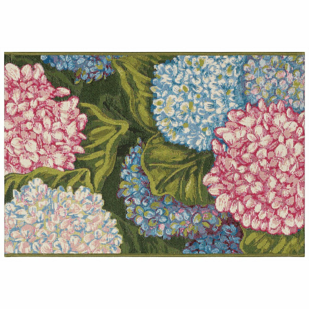 Hydrangeas Indoor/Outdoor Rug | Plow & Hearth