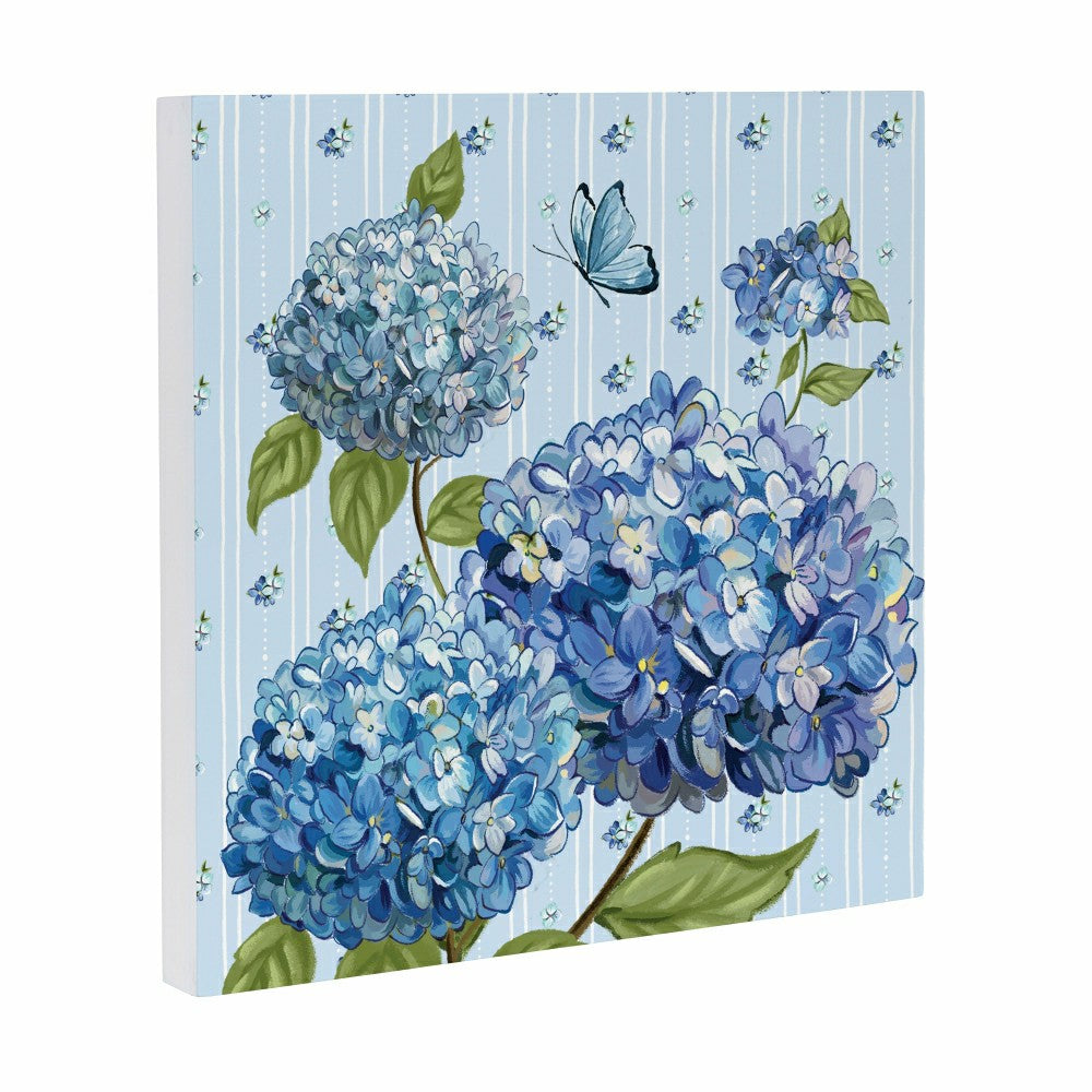VivaStyle Indoor Wall Decor, Hydrangea Haven, 12" L x 12" H | Plow & Hearth