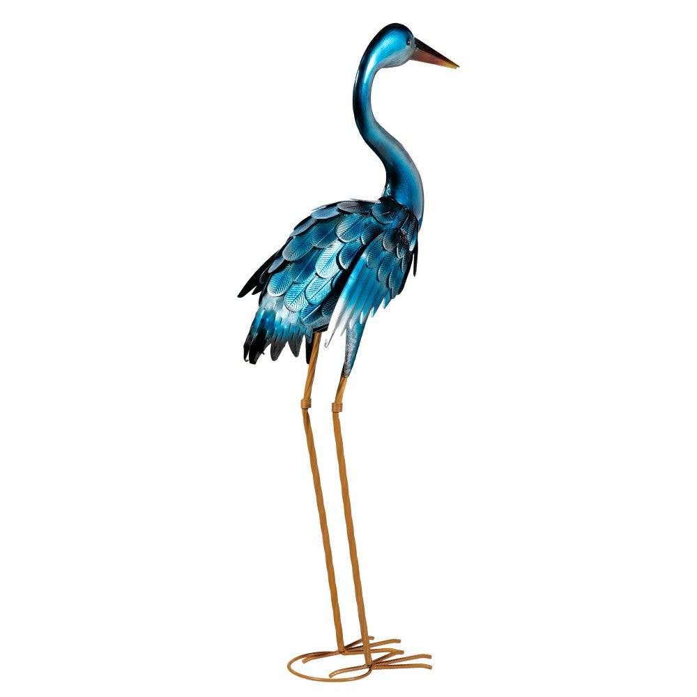35" Metal Blue Heron Pair | Plow & Hearth