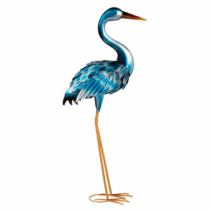 35" Metal Blue Heron Pair | Plow & Hearth