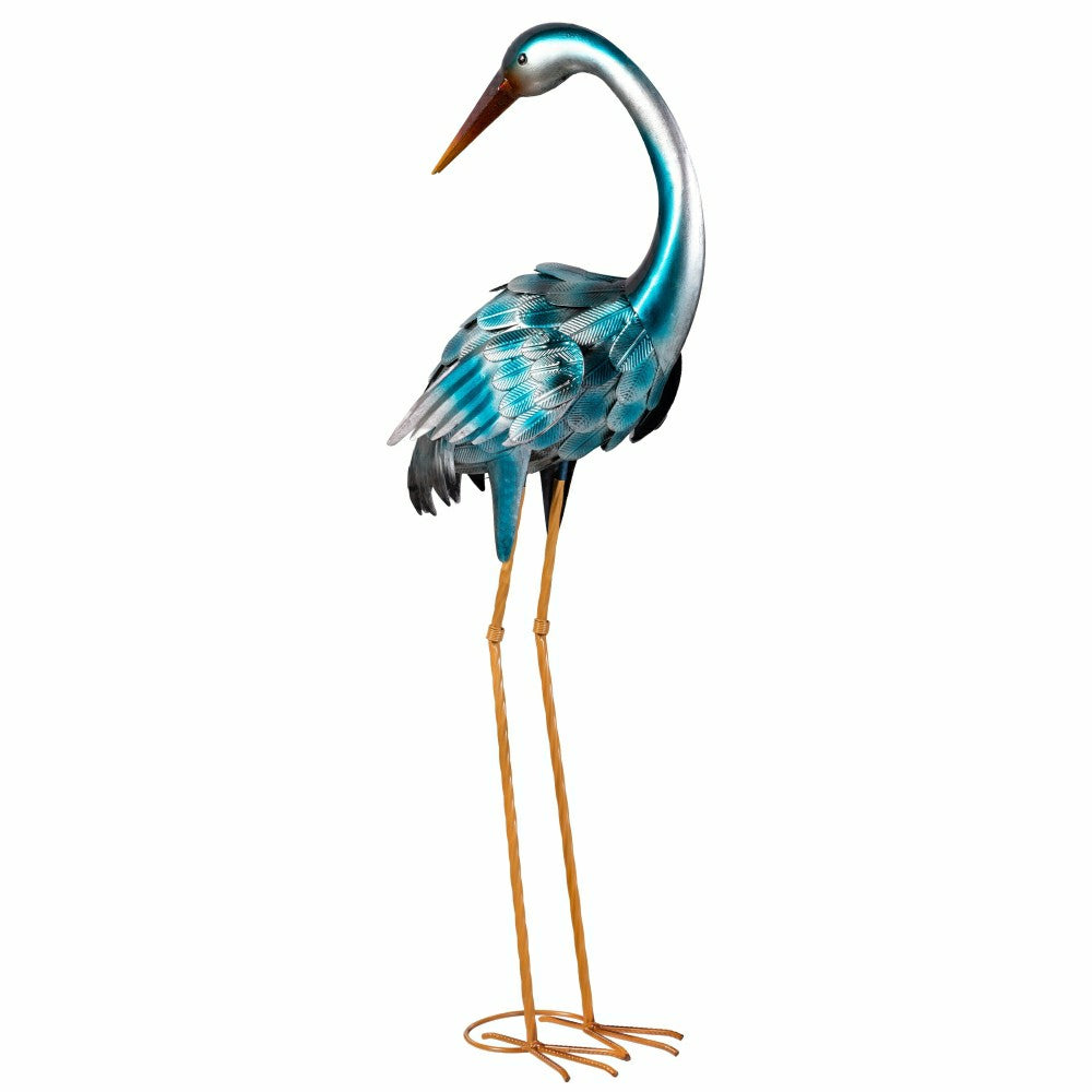 35" Metal Blue Heron Pair | Plow & Hearth