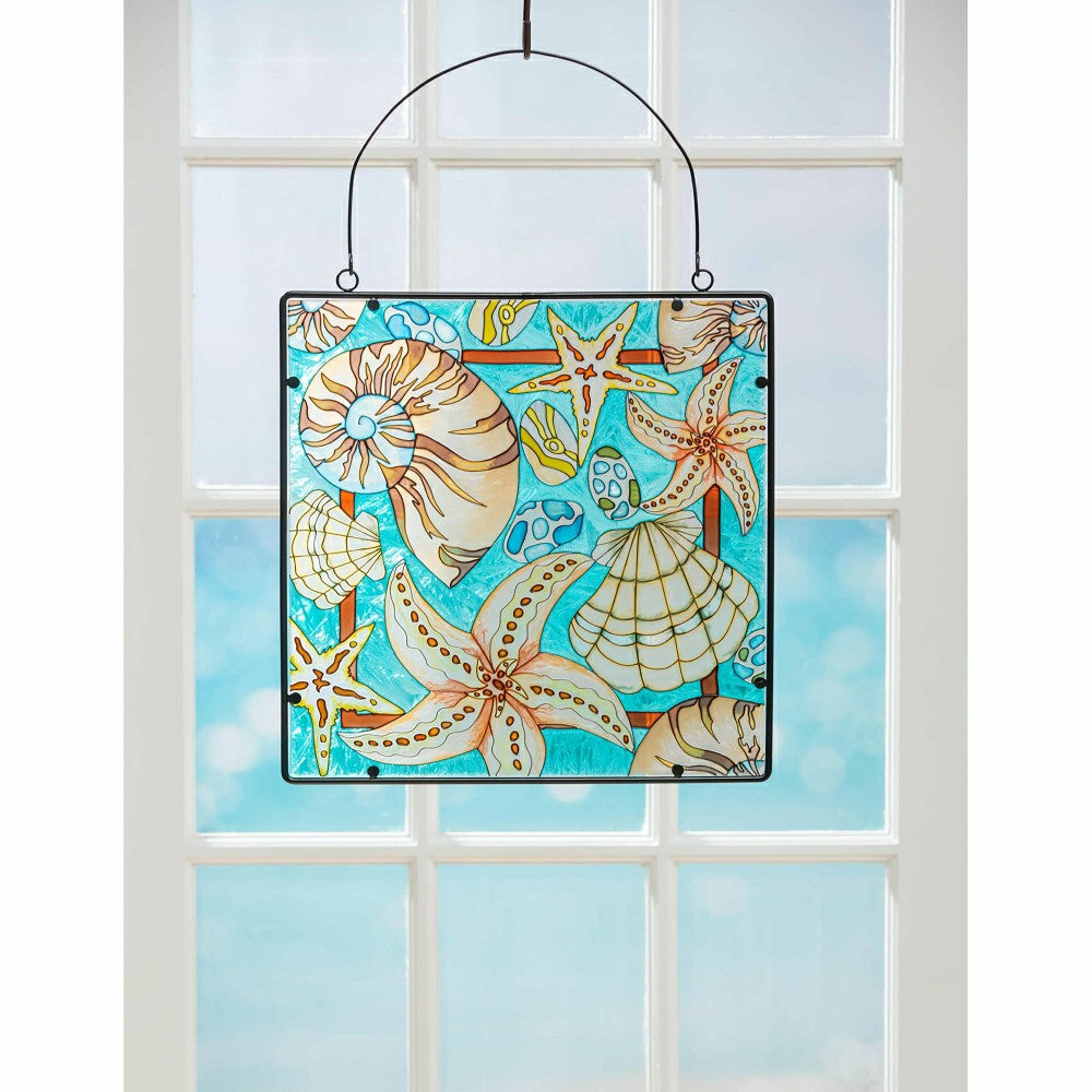 Coastal Stained Glass Wall Art | Plow & Hearth