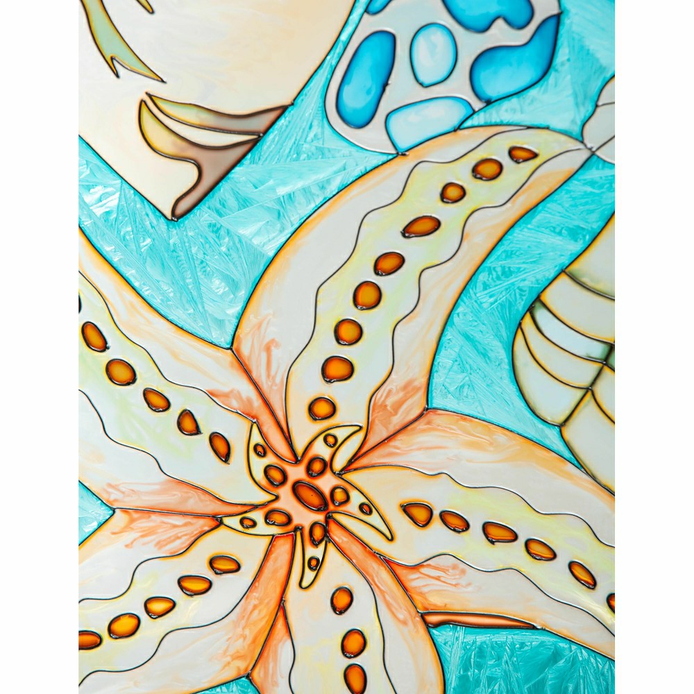 Coastal Stained Glass Wall Art | Plow & Hearth