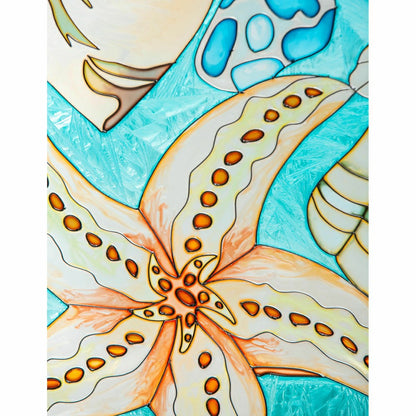 Coastal Stained Glass Wall Art | Plow & Hearth