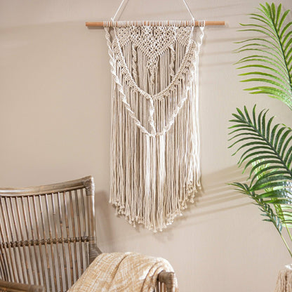 Oversized Braided Macrame Wall Décor | Plow & Hearth