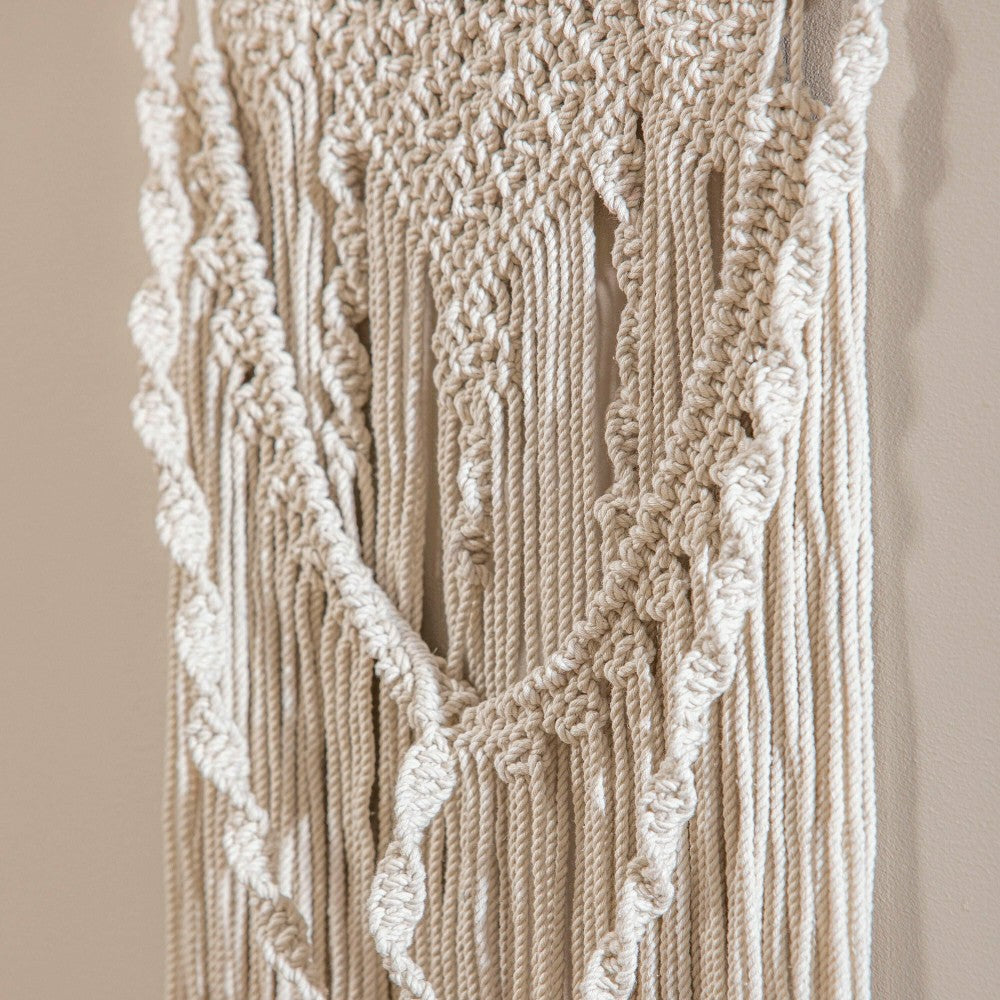 Oversized Braided Macrame Wall Décor | Plow & Hearth