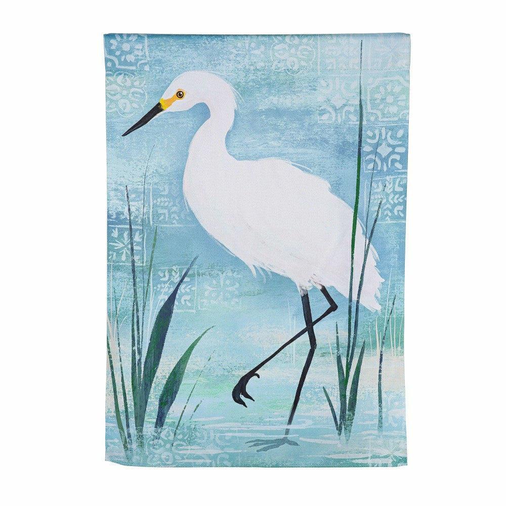 Blue Heron Reversible Suede House Flags | Plow & Hearth