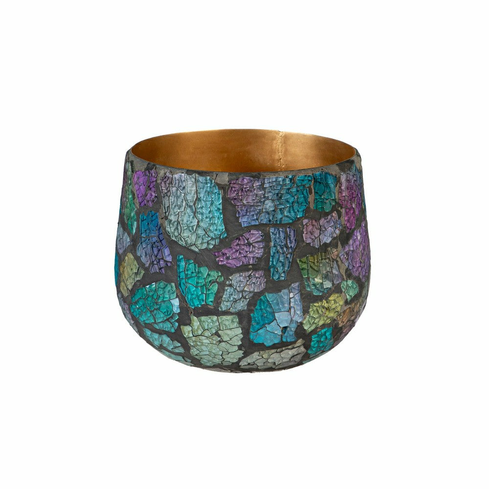 Garden of Wonder Planter, Mosaic Glass, Nested Set of 2 | Plow & Hearth