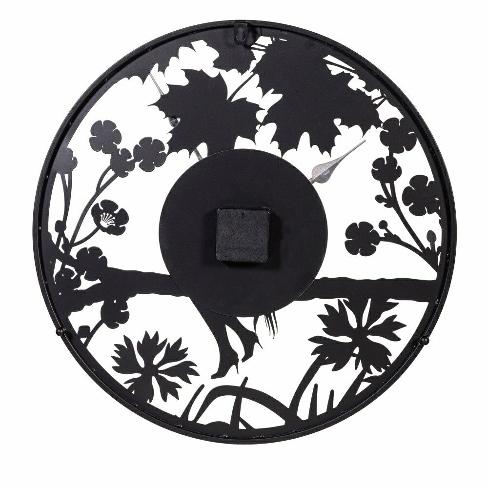 Garden of Wonder Outdoor Wall Decor, Metal, Glow-In-the-Dark Wall Cloc | Plow & Hearth