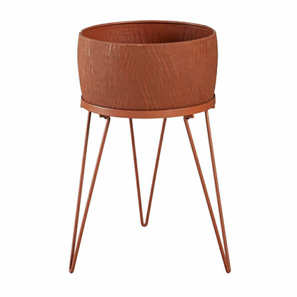 Indoor/Outdoor Planters with Legs with Terra Cotta Finish, Set of 2 | Plow & Hearth