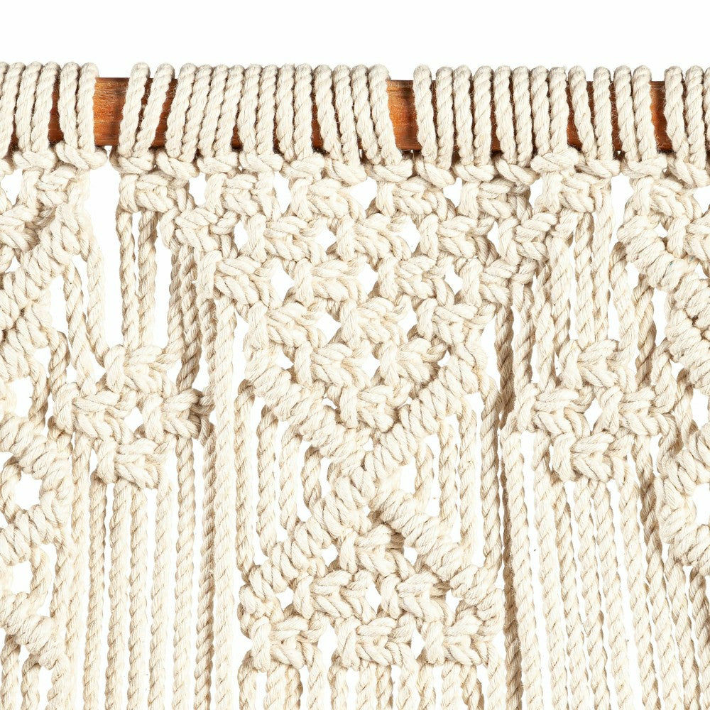 Macrame Wall Pocket Plant Cover, Natural | Plow & Hearth