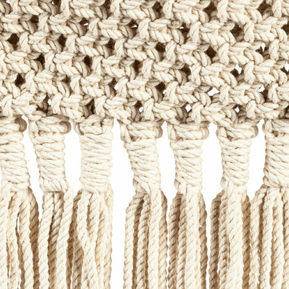 Macrame Wall Pocket Plant Cover, Natural | Plow & Hearth