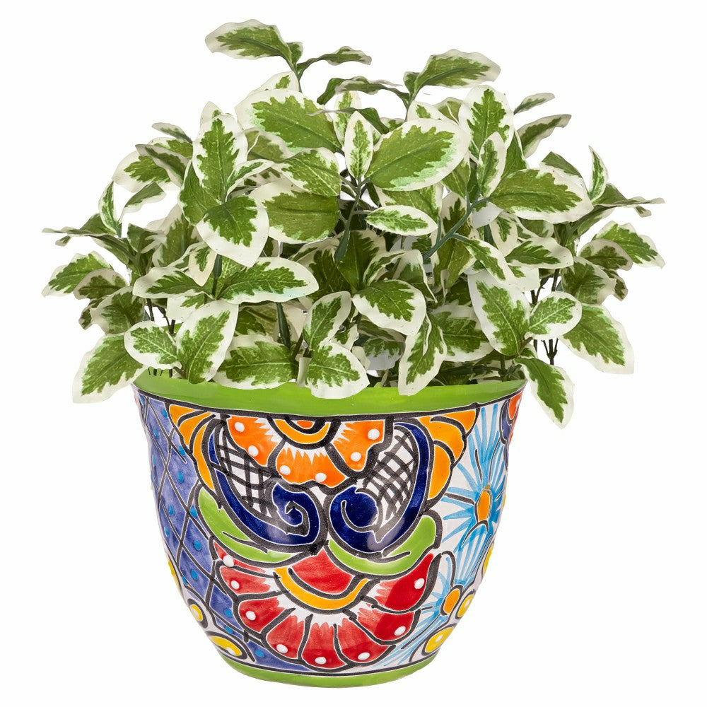 Set of 2 Classic Talavera Planters | Plow & Hearth