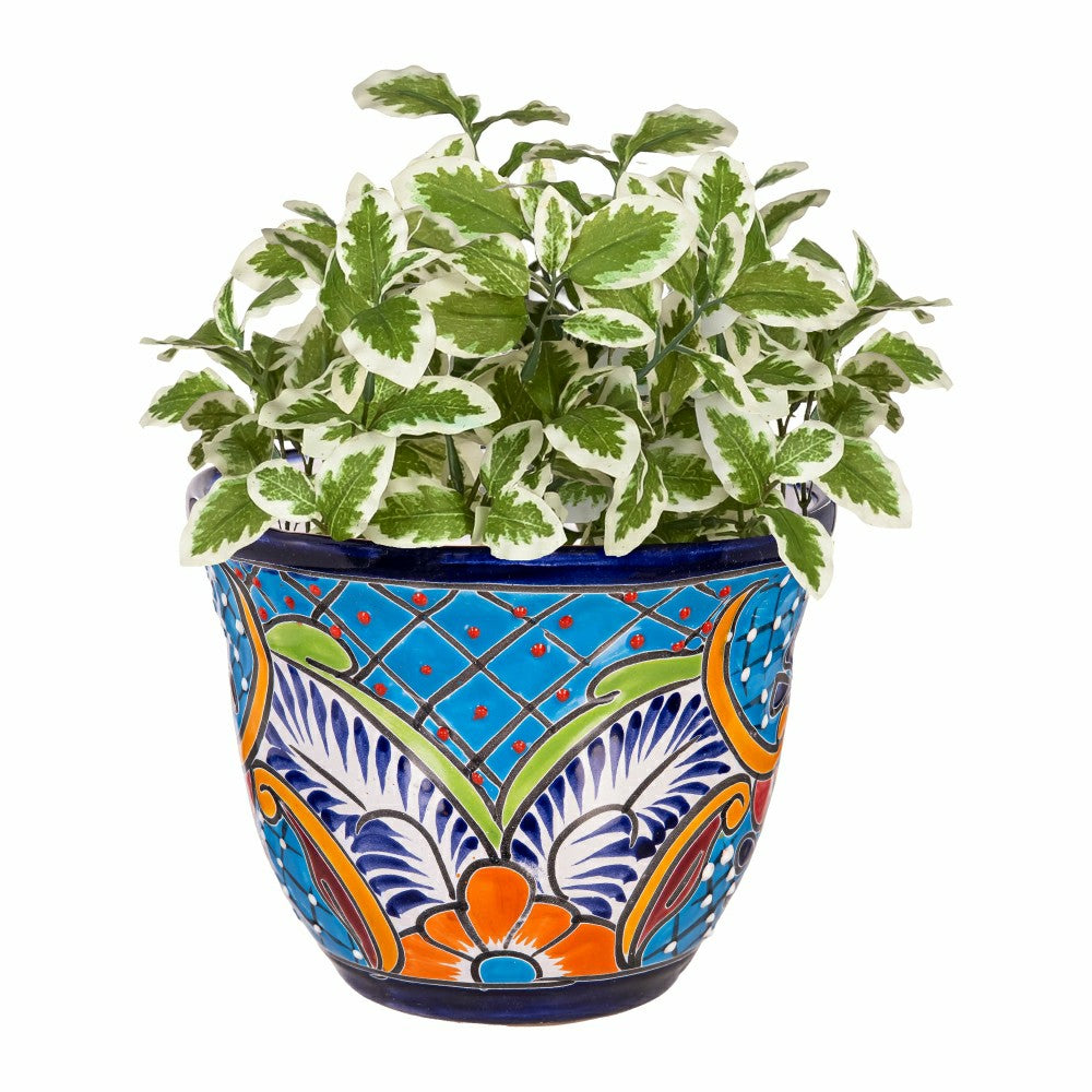 Set of 2 Classic Talavera Planters | Plow & Hearth