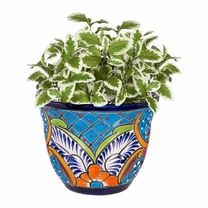 Set of 2 Classic Talavera Planters | Plow & Hearth
