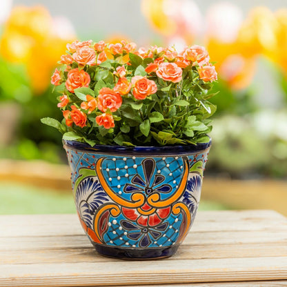 Set of 2 Classic Talavera Planters | Plow & Hearth